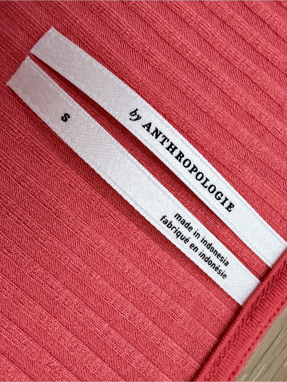 Anthropologie Coral Sleeveless Ribbed Maxi Dress - Picture 6 of 6